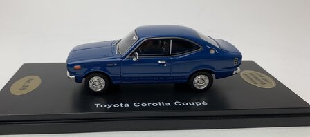 Golden Oldies 1:43 Toyota Corolla Coupe blauw - resin model - Limited 100 pcs