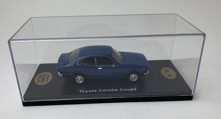 Golden Oldies 1:43 Toyota Corolla Coupe blauw - resin model - Limited 100 pcs