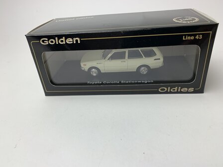 Golden Oldies 1:43 Toyota Corolla Stationwagon wit  - resin model - Limited 100 pcs