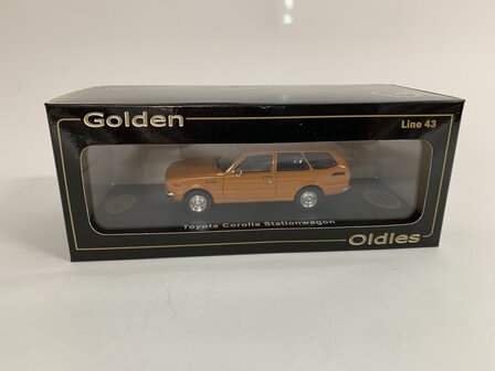 Golden Oldies 1:43 Toyota Corolla Stationwagon oranje  - resin model - Limited 100 pcs