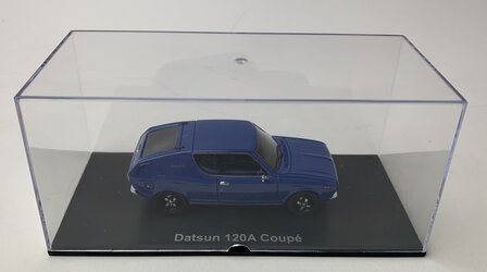 Golden Oldies 1:43 Datsun 120A Coupe blauw resin model - Limite