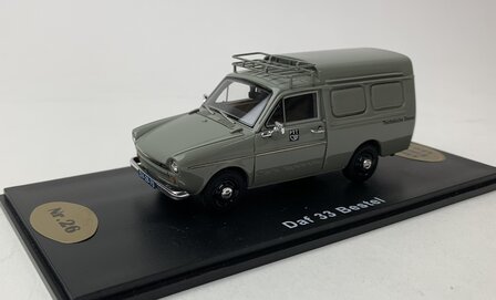 Golden Oldies 1:43 Daf 33 besteld PTT Technische Dienst grijs - resin model - Limited 150 pcs