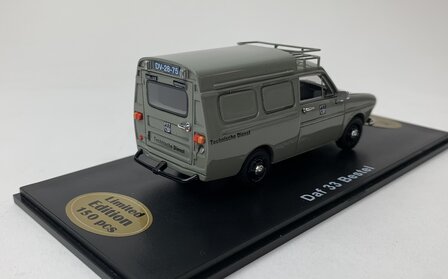 Golden Oldies 1:43 Daf 33 besteld PTT Technische Dienst grijs - resin model - Limited 150 pcs