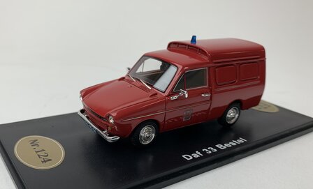 Golden Oldies 1:43 Daf 33 besteld Brandweer rood - resin model - Limited 150 pcs