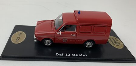 Golden Oldies 1:43 Daf 33 besteld Brandweer rood - resin model - Limited 150 pcs