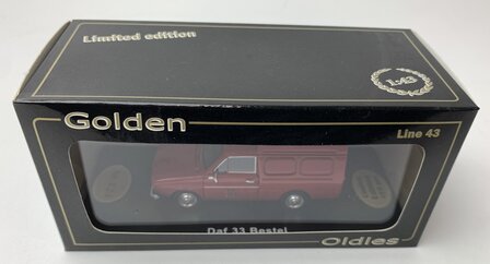 Golden Oldies 1:43 Daf 33 besteld Brandweer rood - resin model - Limited 150 pcs
