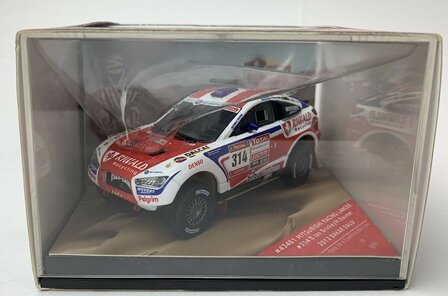 Vitesse 1:43 Mitsubishi Racing Lancer no 314 B.ten Brinke / M.Baume. Dakar Rally 2012 - Limites 899 pcs