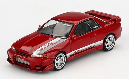 Mini GT 1:64 Nissan Skyline GT-R (R32) VeilSide Combat C-I Gem Red rhd