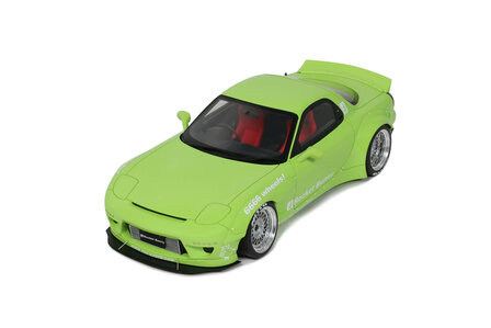 Otto Project Car 1:18 Rocket Bunny Aero (V1) Mazda RX7 (FD3S) Pearl Green 2015. Levering 12-2025