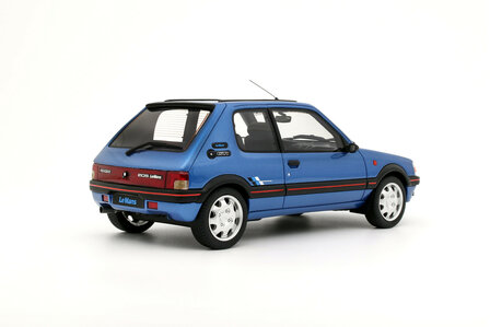 Otto Mobile 1:18 Peugeot 205 1.9 GTI Le Mans Miami Blue 1991. Levering 09-2025