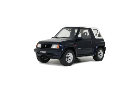 Otto Mobile 1:18 Suzuki Vitara Cabrio JLX Deep Blue Pearl Metallic 1994. Levering 09-2025