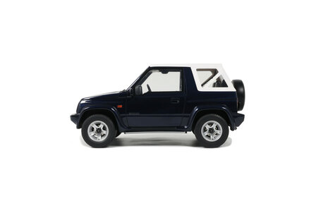 Otto Mobile 1:18 Suzuki Vitara Cabrio JLX Deep Blue Pearl Metallic 1994. Levering 09-2025