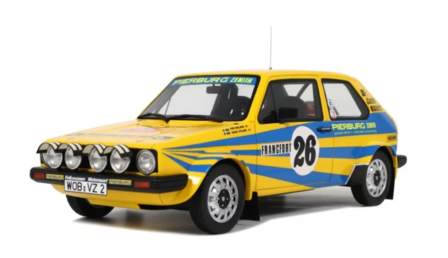 Otto Mobile 1:18 Volkswagen Golf Gti MK1, no 26 P. Eklund - Gr.2 Monte Carlo 1980. Levering 12-2025