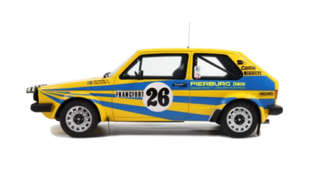 Otto Mobile 1:18 Volkswagen Golf Gti MK1, no 26 P. Eklund - Gr.2 Monte Carlo 1980. Levering 12-2025