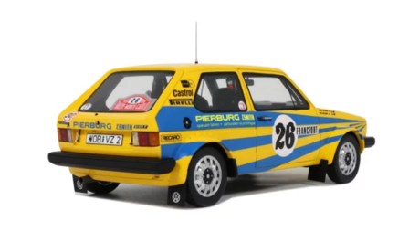 Otto Mobile 1:18 Volkswagen Golf Gti MK1, no 26 P. Eklund - Gr.2 Monte Carlo 1980. Levering 12-2025