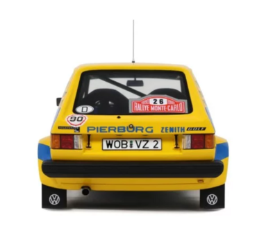 Otto Mobile 1:18 Volkswagen Golf Gti MK1, no 26 P. Eklund - Gr.2 Monte Carlo 1980. Levering 12-2025