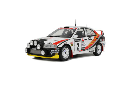 Otto Mobile 1:18 Mitsubishi Carisma GT - No 2 r. Burns  Gr. A RAC RALLY 1997. Levering 10-2025