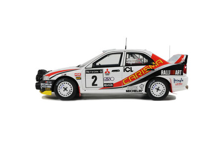 Otto Mobile 1:18 Mitsubishi Carisma GT - No 2 r. Burns  Gr. A RAC RALLY 1997. Levering 10-2025