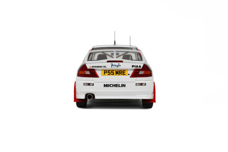 Otto Mobile 1:18 Mitsubishi Carisma GT - No 2 r. Burns  Gr. A RAC RALLY 1997. Levering 10-2025
