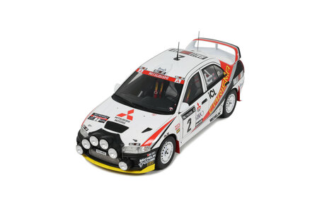 Otto Mobile 1:18 Mitsubishi Carisma GT - No 2 r. Burns  Gr. A RAC RALLY 1997. Levering 10-2025