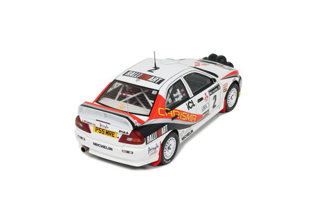 Otto Mobile 1:18 Mitsubishi Carisma GT - No 2 r. Burns  Gr. A RAC RALLY 1997. Levering 10-2025