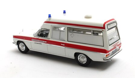 Matrix 1:43 Mercedes Benz V114 Visser ambulance St Bonifacius Lichtenvoorde &#039;69-&#039;73 wit. Verwacht Q3