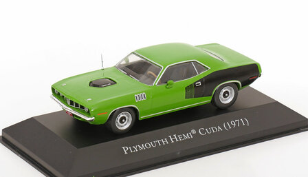 Atlas 1:43 Plymouth Hemi Cuda 1971 groen zwart