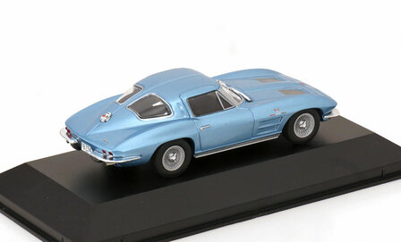 Atlas 1:43 Chevrolet Corvette C2 Stingray 1963 lichtblauw metallic