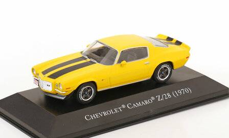 Atlas 1:43 Chevrolet Camaro Z/28 1970 geel zwart
