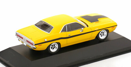 Atlas 1:43 Dodge Challenger R/T 440 1970 geel zwart