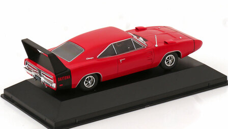 Atlas 1:43 Dodge Charger Daytona 1969 rood zwart