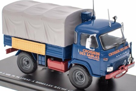 Atlas 1:43 Renault Saviem TP3 MB39 Plateau A - Ridelles Bache Croisiere Des Sables 1975