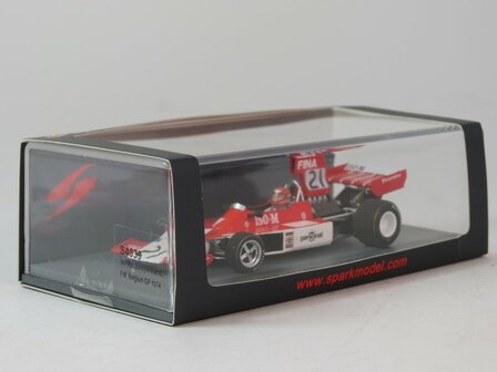 Spark 1:43 Williams FW - ISO Marlboro no 21 Gijs van Lennep Belgie Formule 1 1974