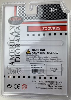 American Diorama 1:43 Race Day Metal Figure set no 4 - set 2 figuren