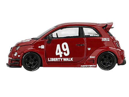 Mini GT 1:64 Fiat Abarth 959 LB-Works X Abas Works, red 2024 LHD