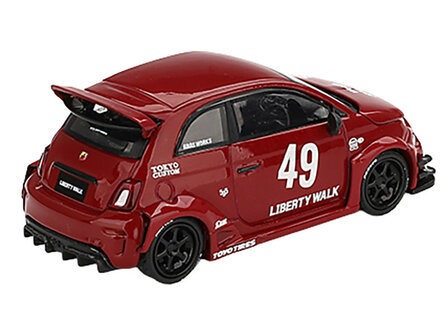 Mini GT 1:64 Fiat Abarth 959 LB-Works X Abas Works, red 2024 LHD