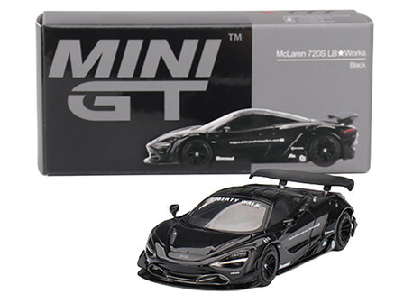Mini GT 1:64 McLaren 720S LB-Works Black Limited Edition LHD