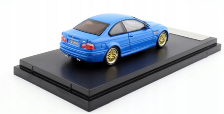 Stance Hunter 1:64 BMW  E46, blue with BBS rim blauw