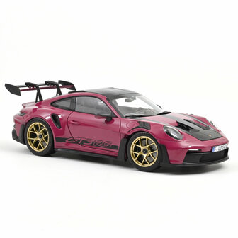 Norev 1:18 Porsche 911 GT3 RS w/Weissach Pack 2022 Ruby Star. Levering 09-2025