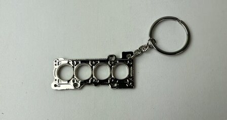 Sleutelhanger doorsnede motorblok  met sleutelring