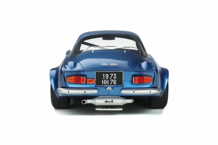 GT Spirit 1:8 Renault - Alpine A110 1800 Groupe 4 blue 1973 incl showcase. Levvering 02-2026