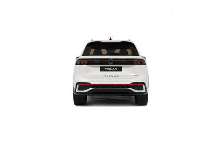 Otto Mobile 1:18 Volkswagen Tiguan E TSI R-Line Oryx white Pearl L0K1 2024. Levering 01-2026