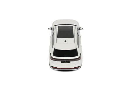 Otto Mobile 1:18 Volkswagen Tiguan E TSI R-Line Oryx white Pearl L0K1 2024. Levering 01-2026