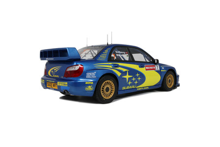 Otto Mobile 1:12 Subaru Impreza (S9) WRC P. Solberg Wales Rallye 2003. Levering 01-2026