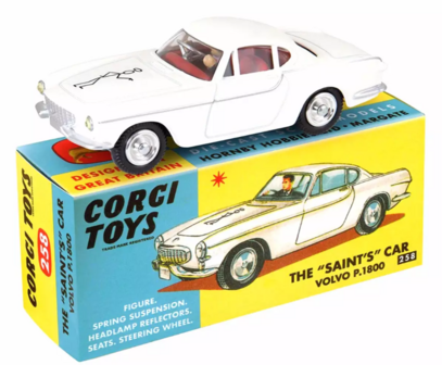Corgi Club Model 1:45 Volvo P 1800 1961 The Saint&#039;s Car (TV Series) - No 258