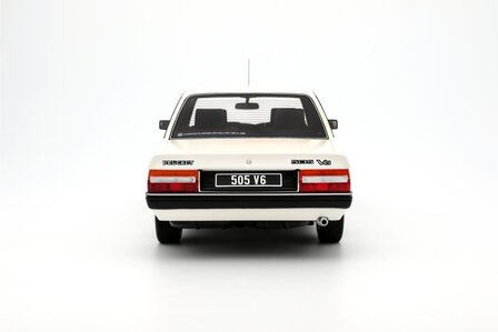 Otto Mobile 1:18 Peugeot 505 V6 Blance Meije 1989 wit