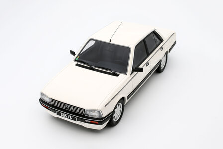 Otto Mobile 1:18 Peugeot 505 V6 Blance Meije 1989 wit