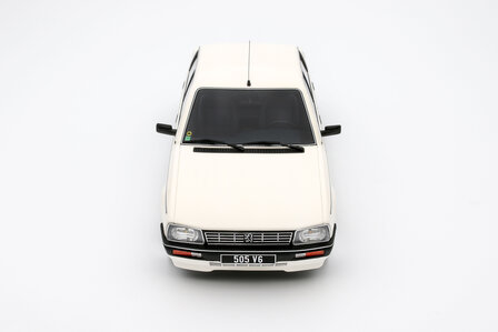 Otto Mobile 1:18 Peugeot 505 V6 Blance Meije 1989 wit
