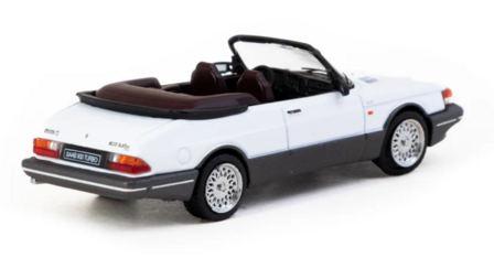 Tarmac 1:64 Saab 900 Turbo open Convertible wit, limited - GLOBAL64