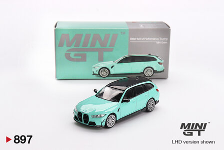 Mini GT 1:64 BMW M3 M Performance Touring 2022 Mint Green LHD, limited
